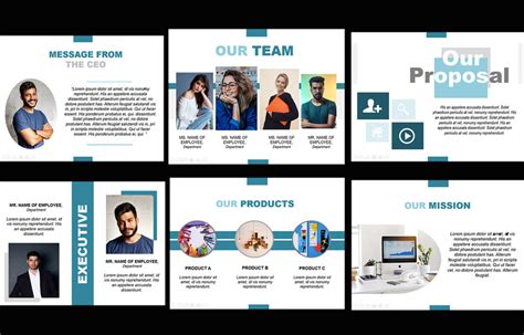 Business Profile PowerPoint template - TemplateMonster