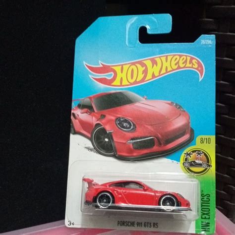 Jual Hot Wheels Porsche GT RS Merah Shopee Indonesia