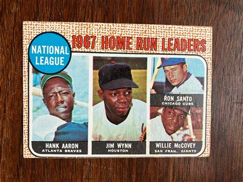 Topps Baseball Home Run Leaders Hof Aaron Mccovey G