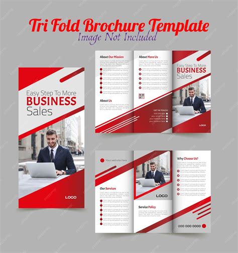 Premium Vector Digital Tri Fold Brochure Design Template Tri Fold