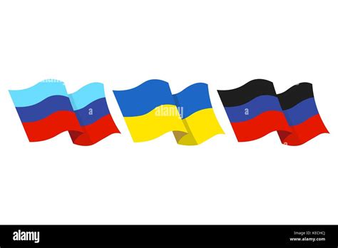 Donetsk flag and north korea flag Stock Vector Images - Alamy