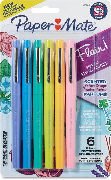 Paper Mate Flair Scented Felt Tip Pens Assorted Nature Escape Scents