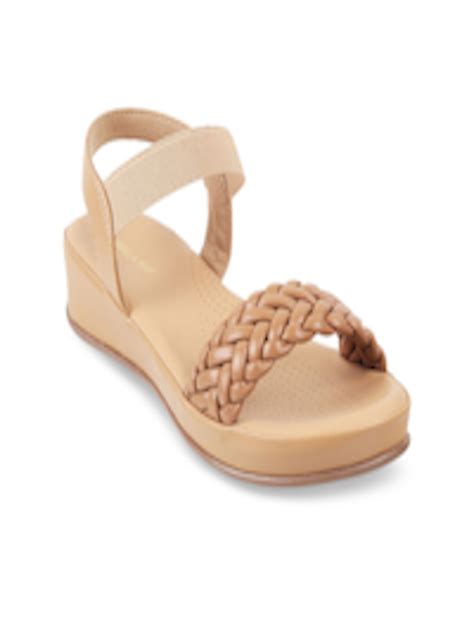 Buy WALKWAY By Metro Textured Open Toe Wedge Sandals With Backstrap