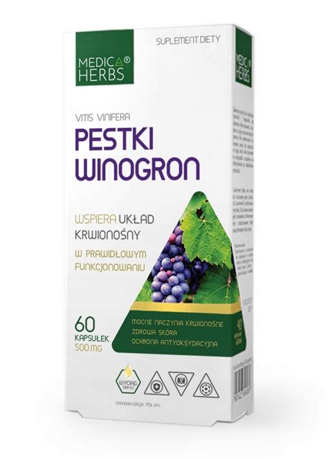 OPC wyciąg z pestek winogron 60kap GRAPE SEED 10787461679 Allegro pl