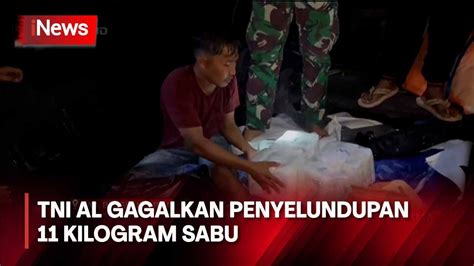 TNI AL Gagalkan Penyelundupan 11 Kg Narkoba Jenis Sabu Senilai Rp41