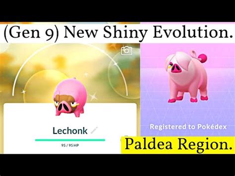 Shiny Lechonk Evolution In Pokemon Go Paldea Region Shiny Pokemon