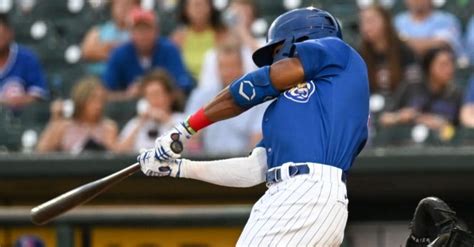 Cubs Minor League News Crook Blasts Two Homers Canario Raking Amaya