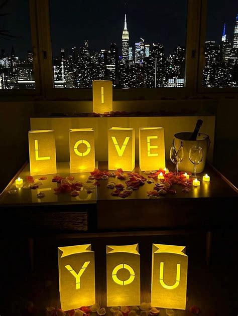 Eu Te Amo Por Iluminar Suas Cartas Leds E Rosas Sacolas De Papel