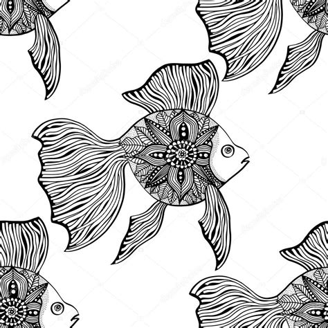 Seamless Background Of Abstract Fish Stock Vector Image By Frescomovie