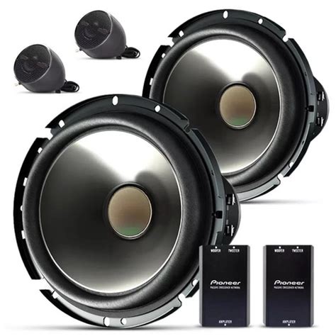 Combo Pioneer Alto Falantes 6x9 300w Rms Kit 2 Vias 6 Pol Modulo