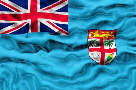 Premium Photo | National flag of Fiji Background with flag of Fiji