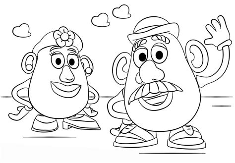 Mr. Potato Head Parts Coloring Page - Free Printable Coloring Pages for ...