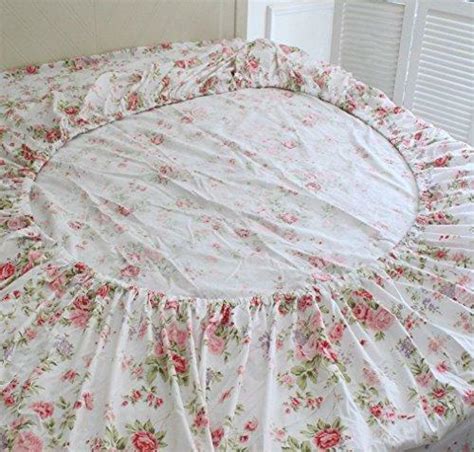 Fadfay Cotton Bed Sheets Set Rose Floral Bed Sheets 4 Piece Queen Size