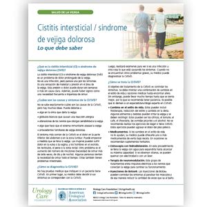 Spanish Interstitial Cystitis Bladder Pain Syndrome What You Should