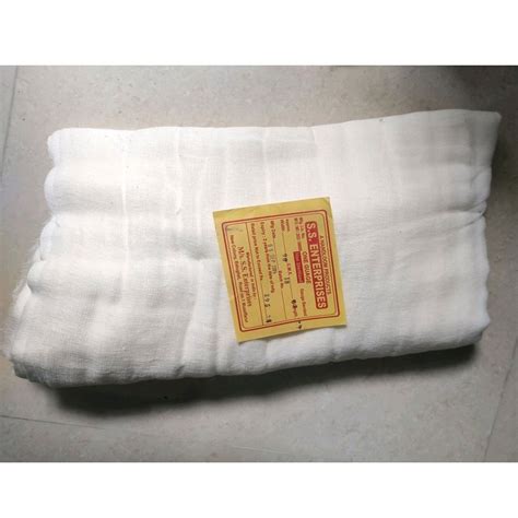 White Long Stretch Compression M Rolled Cotton Gauze Bandage For