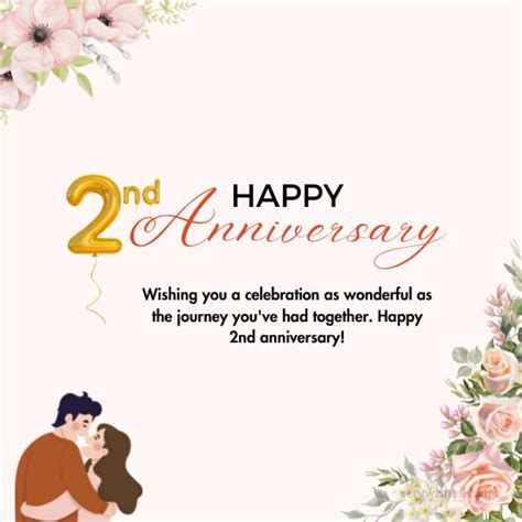 545 Happy 2nd Anniversary Wishes Romantic Quotes And Messages Very