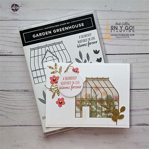 Create A Frosted Window Card With The Garden Greenhouse Stamp Set From Stampin Up® On Y Go