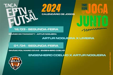 TAÇA EPTV 2024 Conheça os grupos e os dias dos jogos