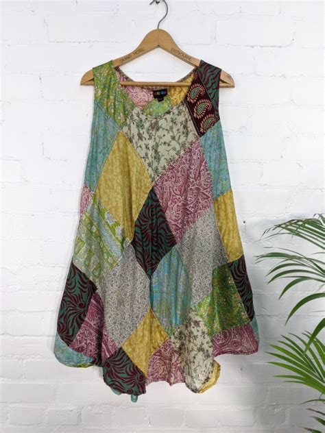 Patchwork Sari Dress Hippy Clothing By HIPPY BUDDY