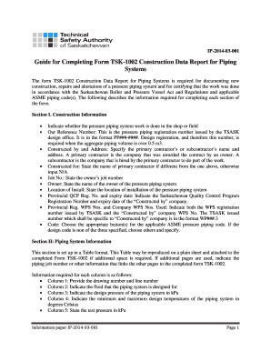 Fillable Online IP 2014 03 001 Guide For Completing Form TSK 1002 Fax