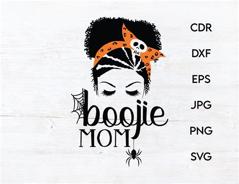 Boojie Mom Svg Print Vector Halloween Boujie Mom Personalized Design