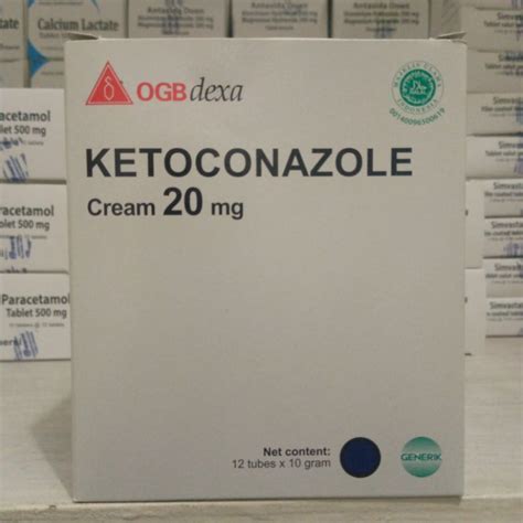 Jual Ketoconazole Ogb Dexa Medica Krim 20 Gram Box 12 Tube Shopee Indonesia