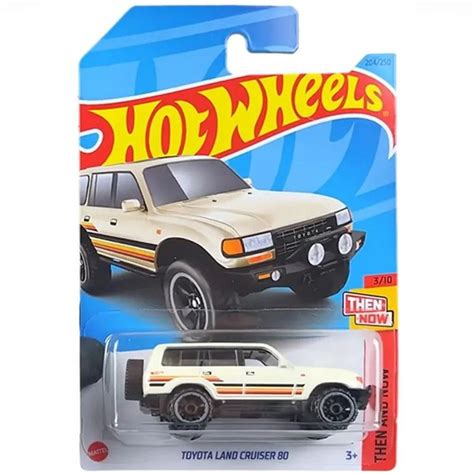 HKJ Машинка игрушка Hot Wheels металлическая коллекционная Toyota Land Cruiser кремовый