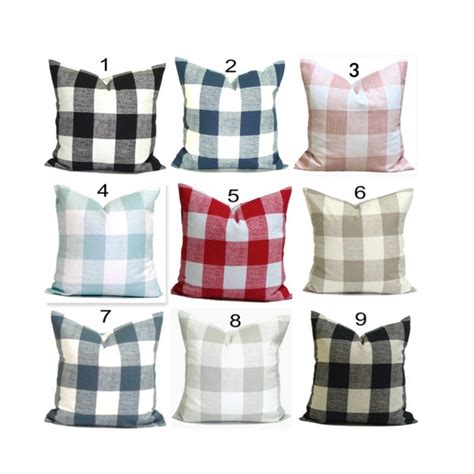 Buffalo Check Pillow Etsy