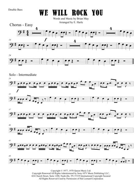 We Will Rock You Arr Ellen Harle By Queen Sheet Music For String