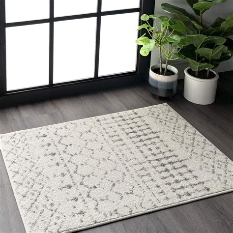 NuLOOM Moroccan Blythe Area Rug 3x5 Accent Rug Transitional Grey