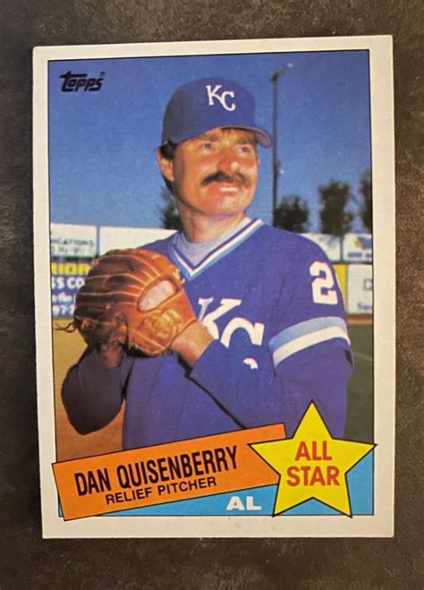 Dan Quisenberry Topps Al All Star Kansas City Royals Ebay