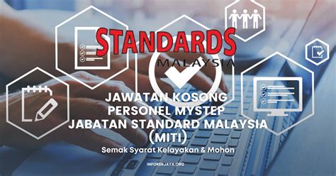 Jawatan Kosong Personel Mystep Jabatan Standard Malaysia Miti