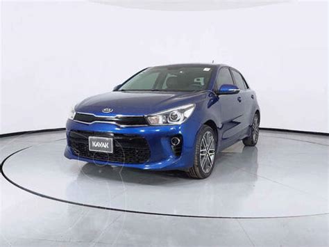 Kia Rio Hatchback EX Pack Aut Usado 2018 Color Azul Precio 278 999