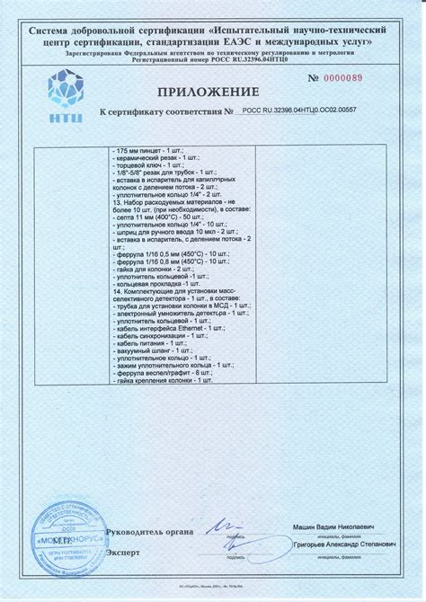 Общество с ограниченной ответственностью «ИНТЕРЛАБ» - Сертификат Продукция