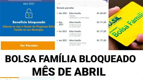 APLICATIVO BOLSA FAMÍLIA BENEFÍCIO BLOQUEADO MÊS DE ABRIL E AGORA