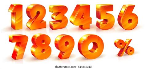 Number 8 3d Orange 1 669 Images Photos Et Images Vectorielles De