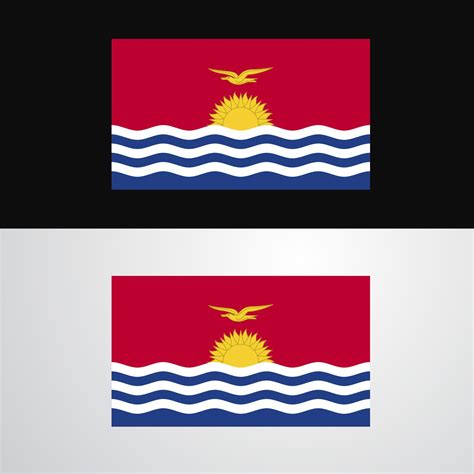 Kiribati Flag banner design 14230915 Vector Art at Vecteezy