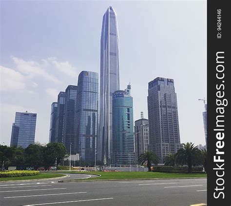 City Skyline With Skyscrapers, Shenzhen, China - Free Stock Images ...