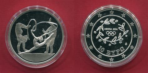 Griechenland 10 Euro Silbermünze Olympische Spiele 2004 Athen