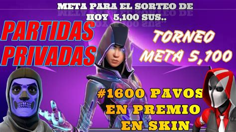 Partidas Privadas Torneo De Pavos Premios Skin Fortnite