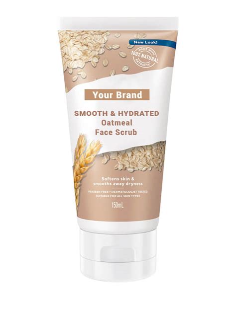 Private Label Oatmeal Face Scrub Third Party Oatmeal Face Scrub Manufacturer