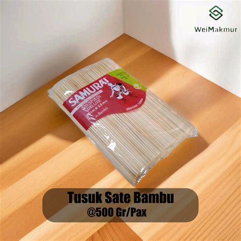 Jual Tusuk Sate Bambu Premium Samurai Kualitas Import Isi Gr