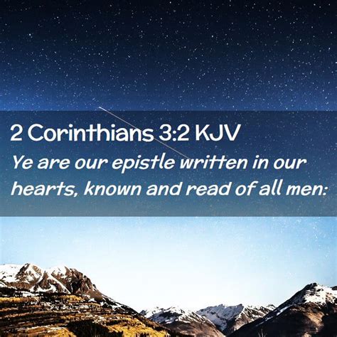 2 Corinthians 3 2 KJV Bible Verse Images