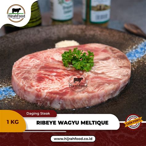 Jual Ribeye Wagyu Meltique Beef Steak AUS Qty 1 Kg Shopee Indonesia