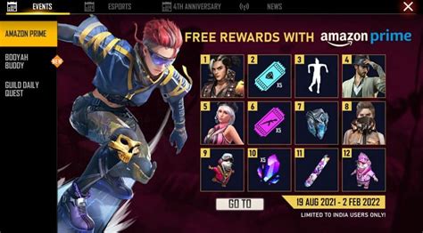 Free Fire X Amazon Prime How To Get Free Cube Fragments This Month