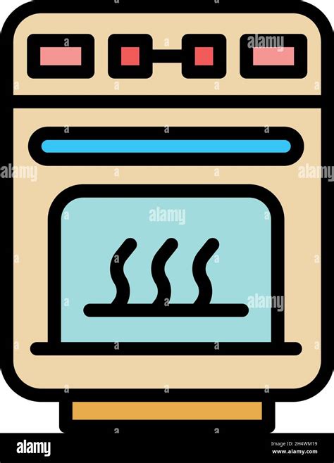 Electric Convection Oven Icon Outline Electric Convection Oven Vector