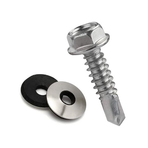 Stainless Steel Hex Wafer Head Cutting Thread Self Tapping Screws