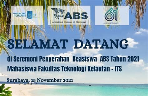 Seremoni Pemberian Beasiswa Abs Tahun Di Ftk Institut Teknologi