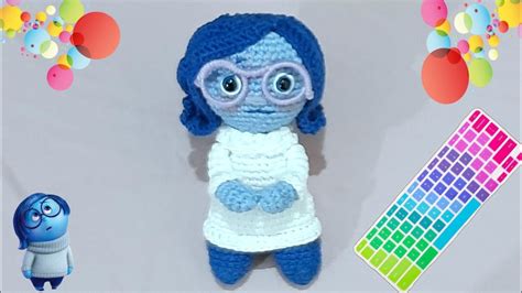 TRISTEZA DE INTENSAMENTE AMIGURUMI TUTORIAL PASO A PASO SEGUNDA