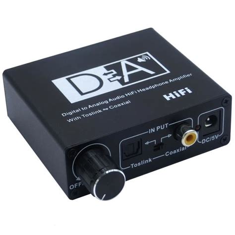 Ampli Hifi DAC Convertisseur Audio NuméRique Vers Analogique RCA 3 5Mm